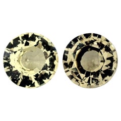 1.74 Ct Yellow Sapphire Round Loose Gemstone