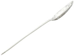 1740s Georgian Sterling Silver Mote Spoon