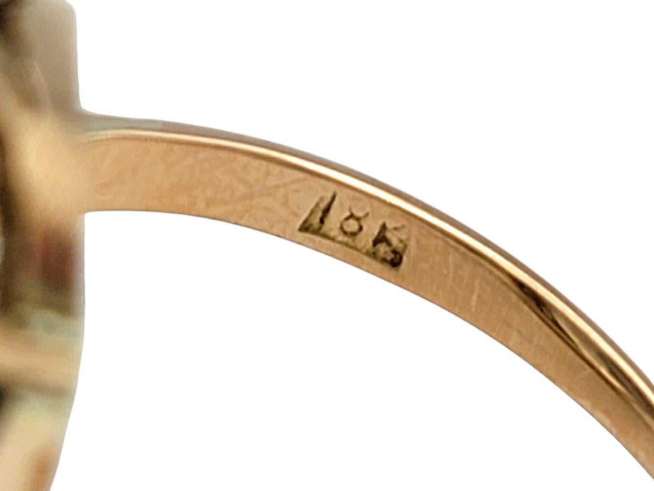 Anillo de Cóctel con Solitario de Aguamarina de Corte Oval de 17,41 Quilates en Oro Amarillo de 18 Kilates en venta 1