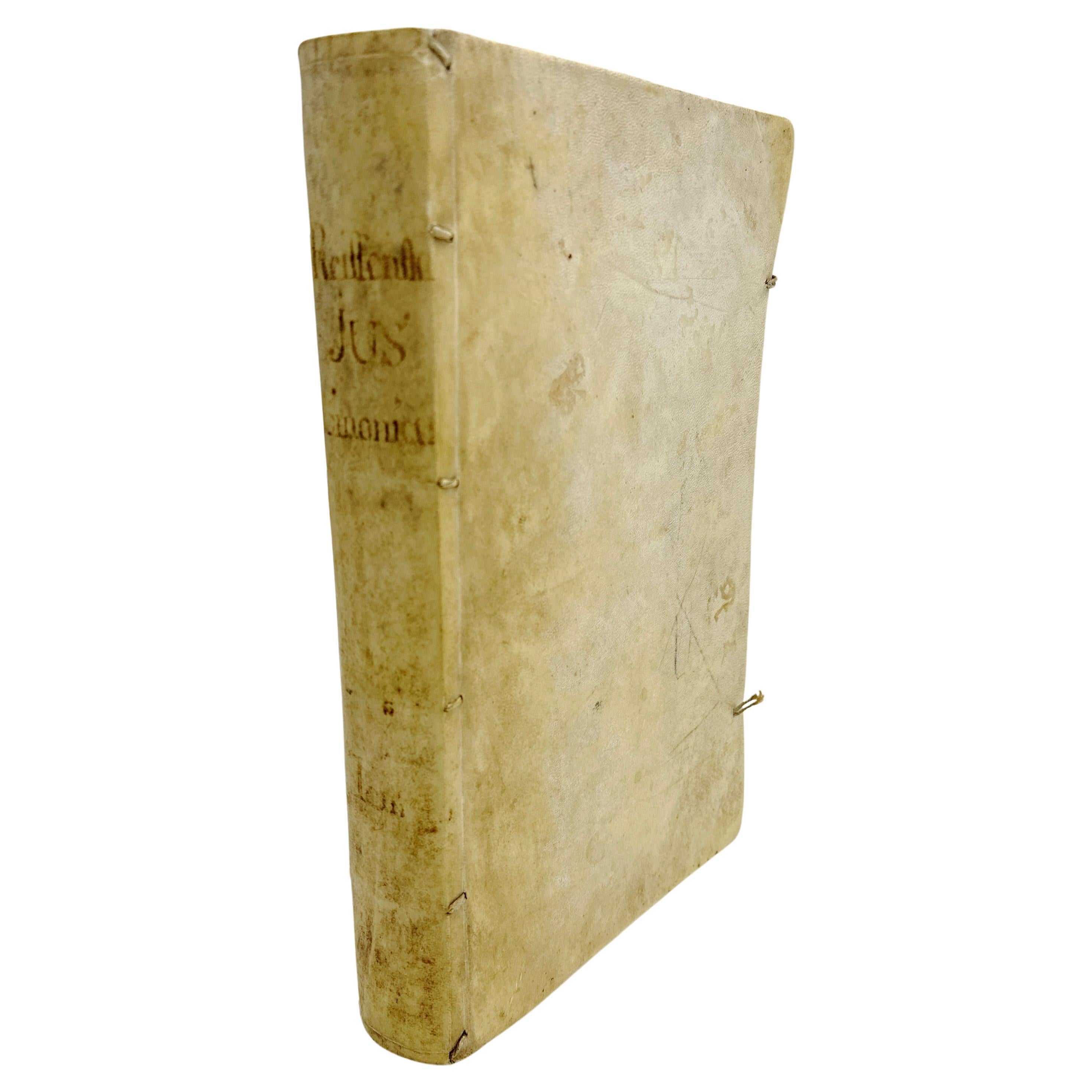 1743 Jus Canonicum Universum (Universal Canon Law) (2 Bände gebunden als 1). Gebunden im Angebot