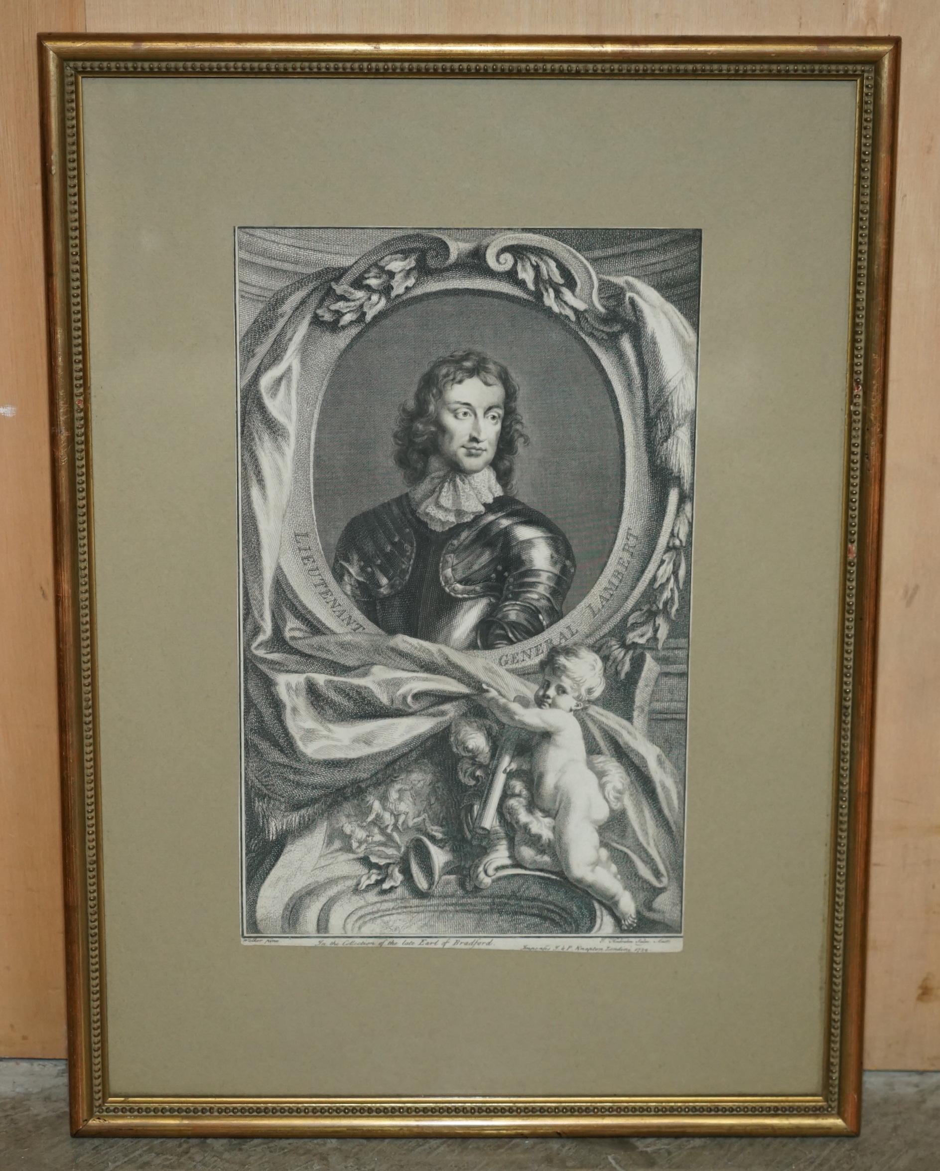 1743 SET OF 5 HEADS OF ILLUSTRIOUS PERSONS OF GREAT BRiTAIN JACOBUS HOUBRAKEN For Sale 2
