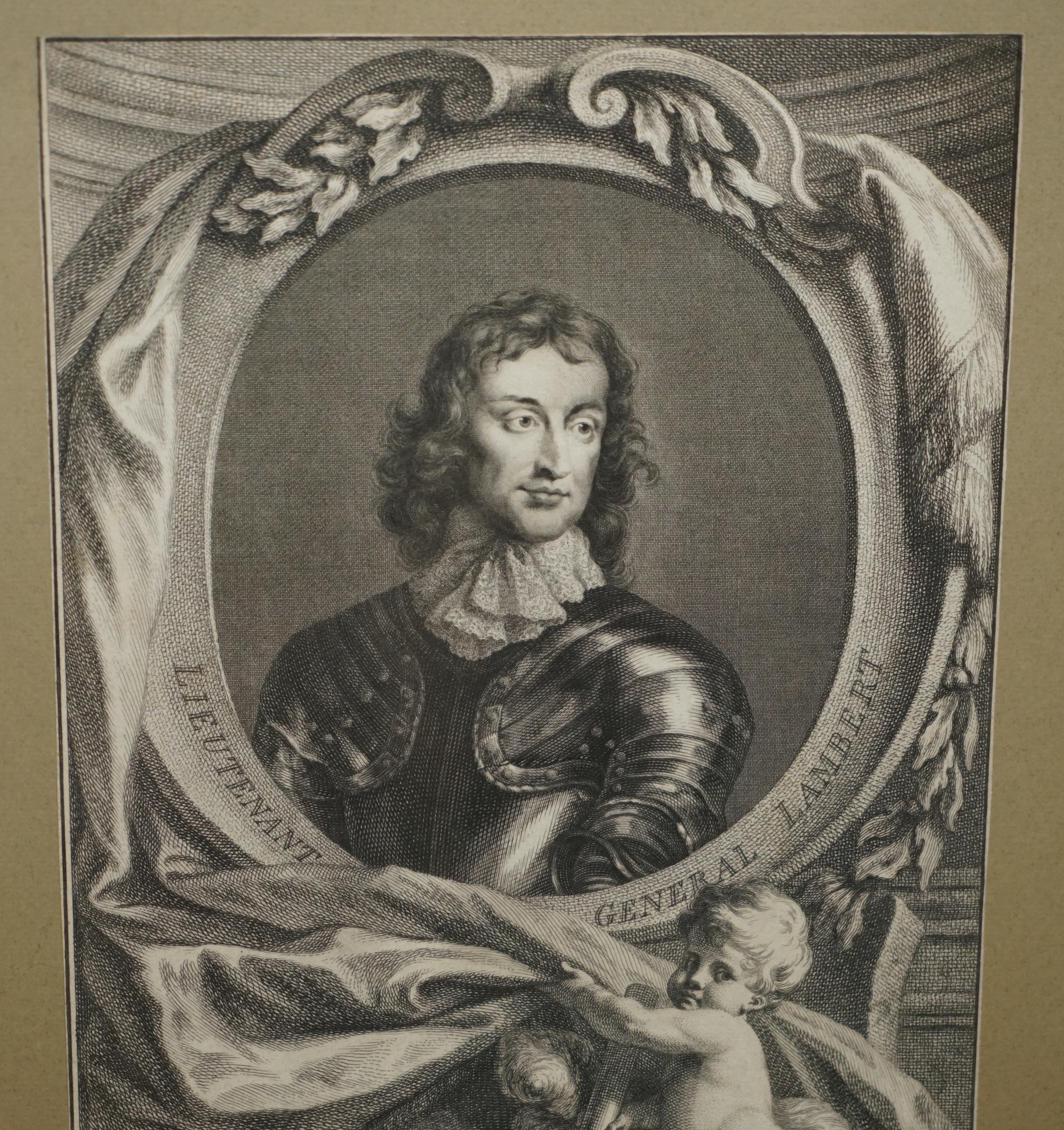 1743 SET OF 5 HEADS OF ILLUSTRIOUS PERSONS OF GREAT BRiTAIN JACOBUS HOUBRAKEN For Sale 4