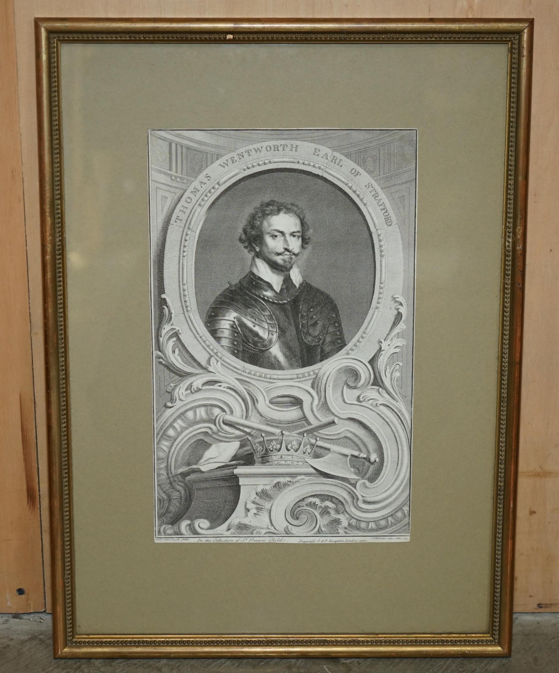 1743 SET OF 5 HEADS OF ILLUSTRIOUS PERSONS OF GREAT BRiTAIN JACOBUS HOUBRAKEN For Sale 6
