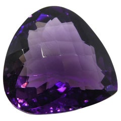 17.44 ct Pear Checkerboard Amethyst