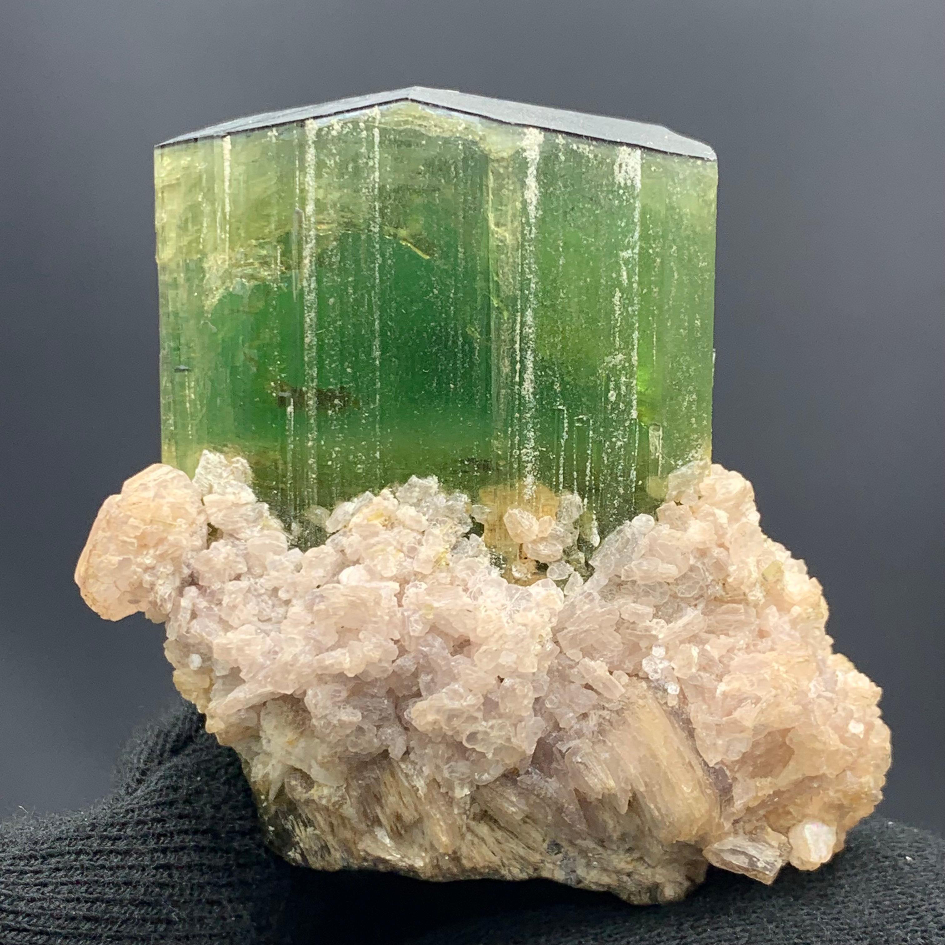 Other 174.58 Gram Incredible Green Tourmaline Specimen From Paprok, Afghanistan  For Sale