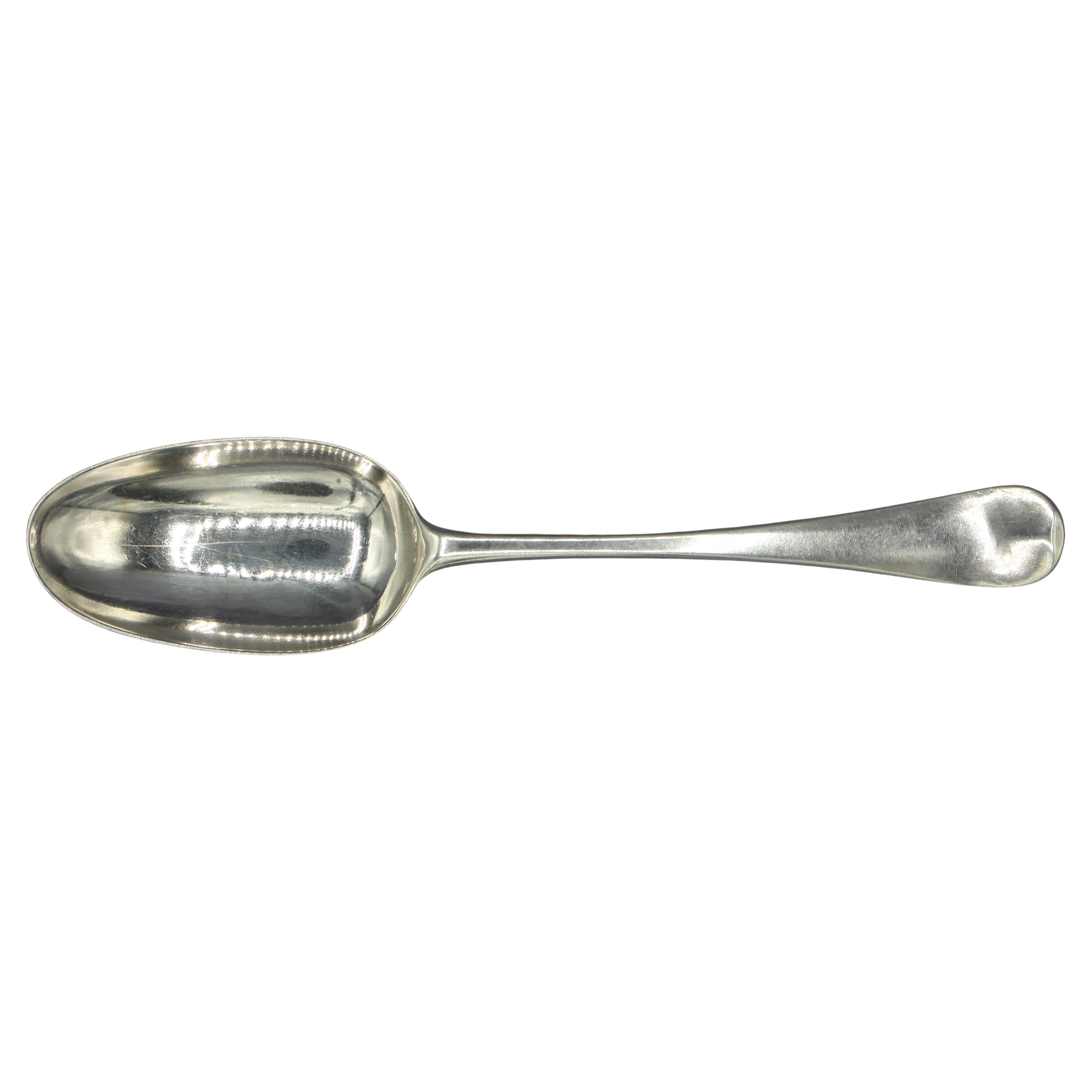 1746 English Hanoverian Pattern Sterling Silver Tablespoon