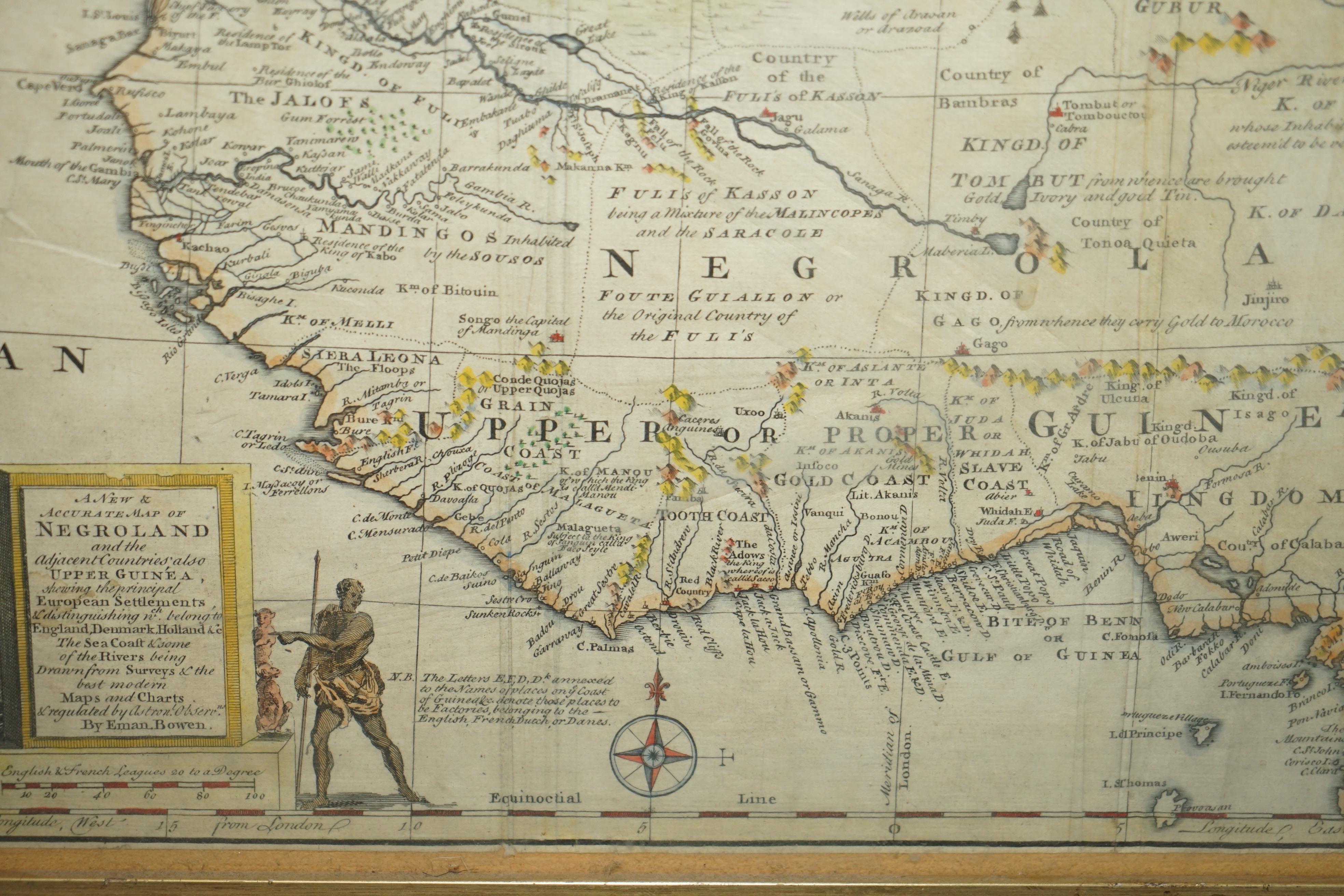 1747 British Map Showing the Kingdom of Judah on the West Coast of Africa 1
