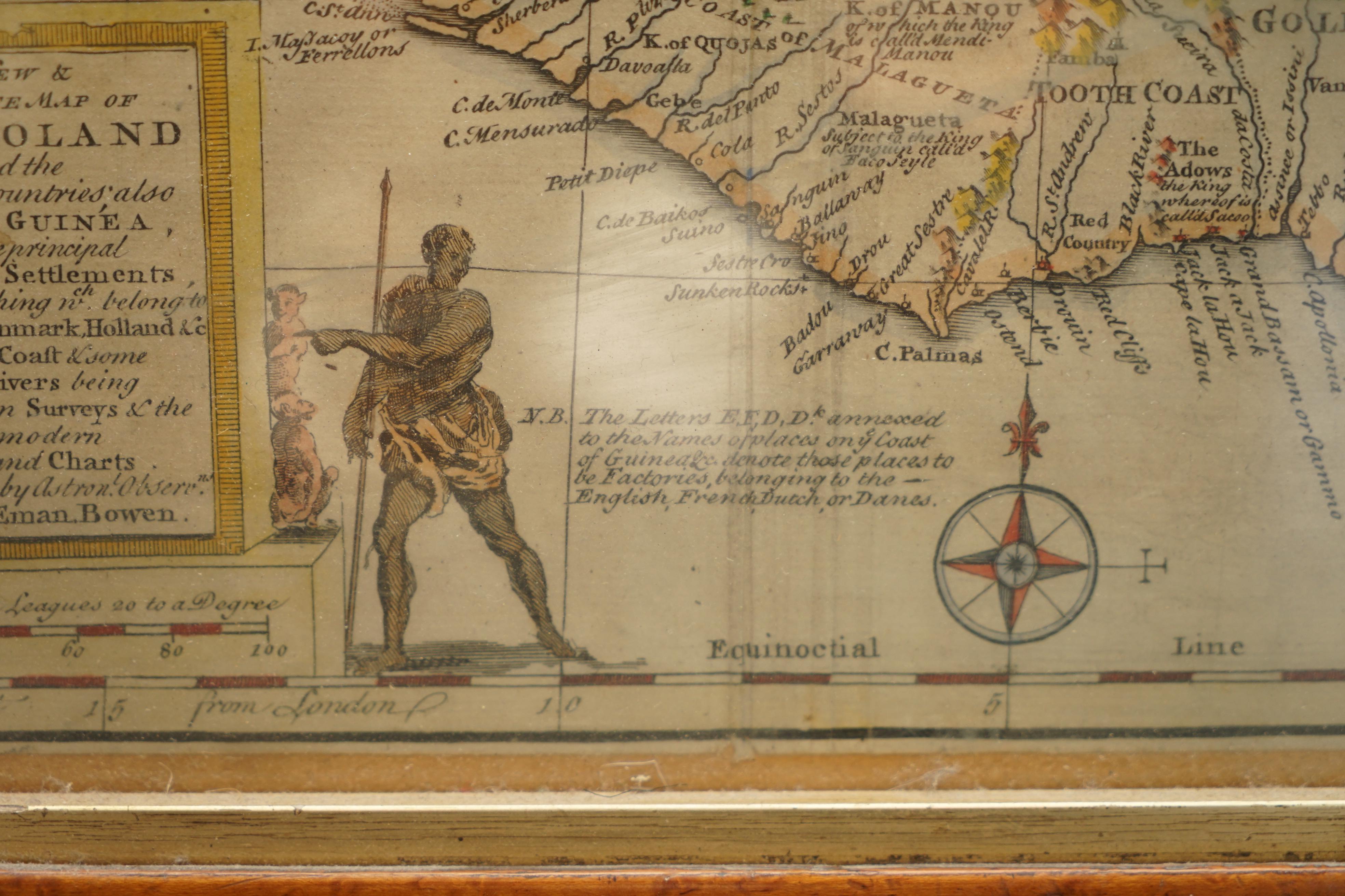 1747 British Map Showing the Kingdom of Judah on the West Coast of Africa 7
