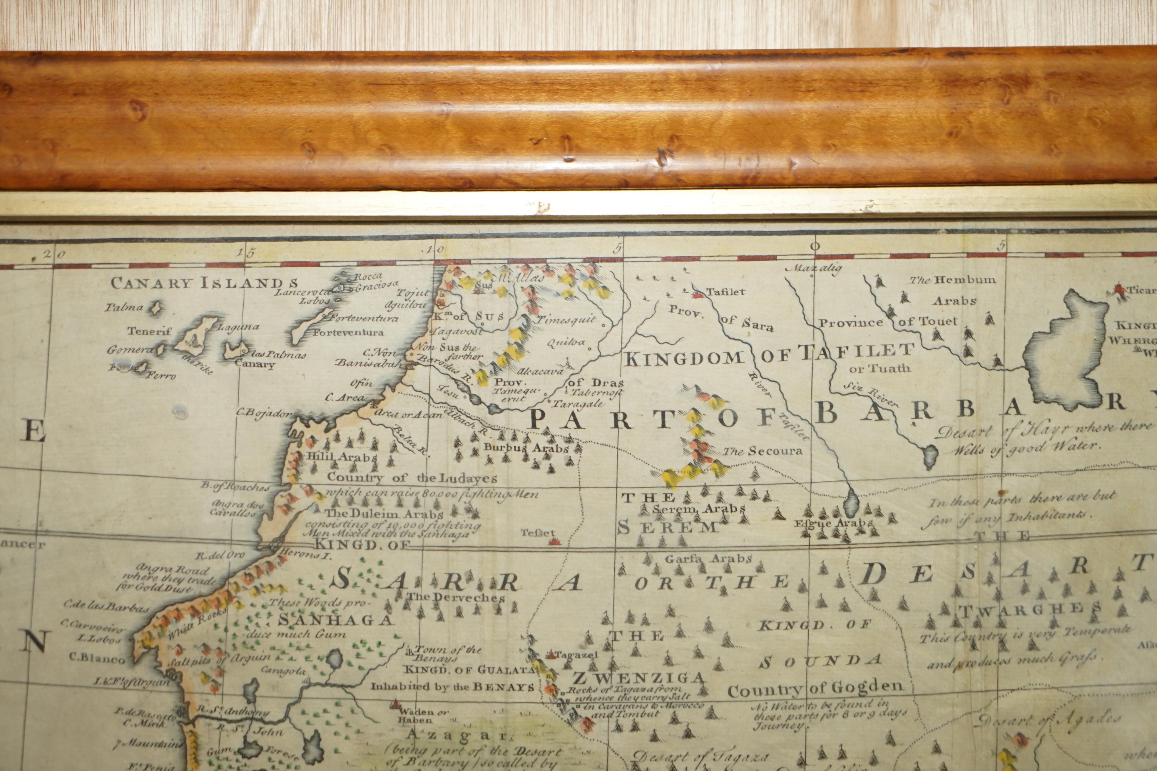 20th Century 1747 British Map Showing the Kingdom of Judah on the West Coast of Africa