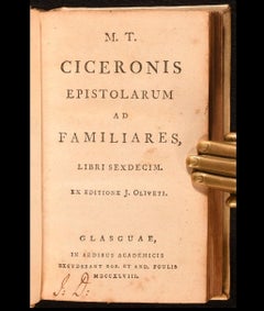 1748-1749 M. Tullii Ciceronis Opera Quae Supersunt Omnia