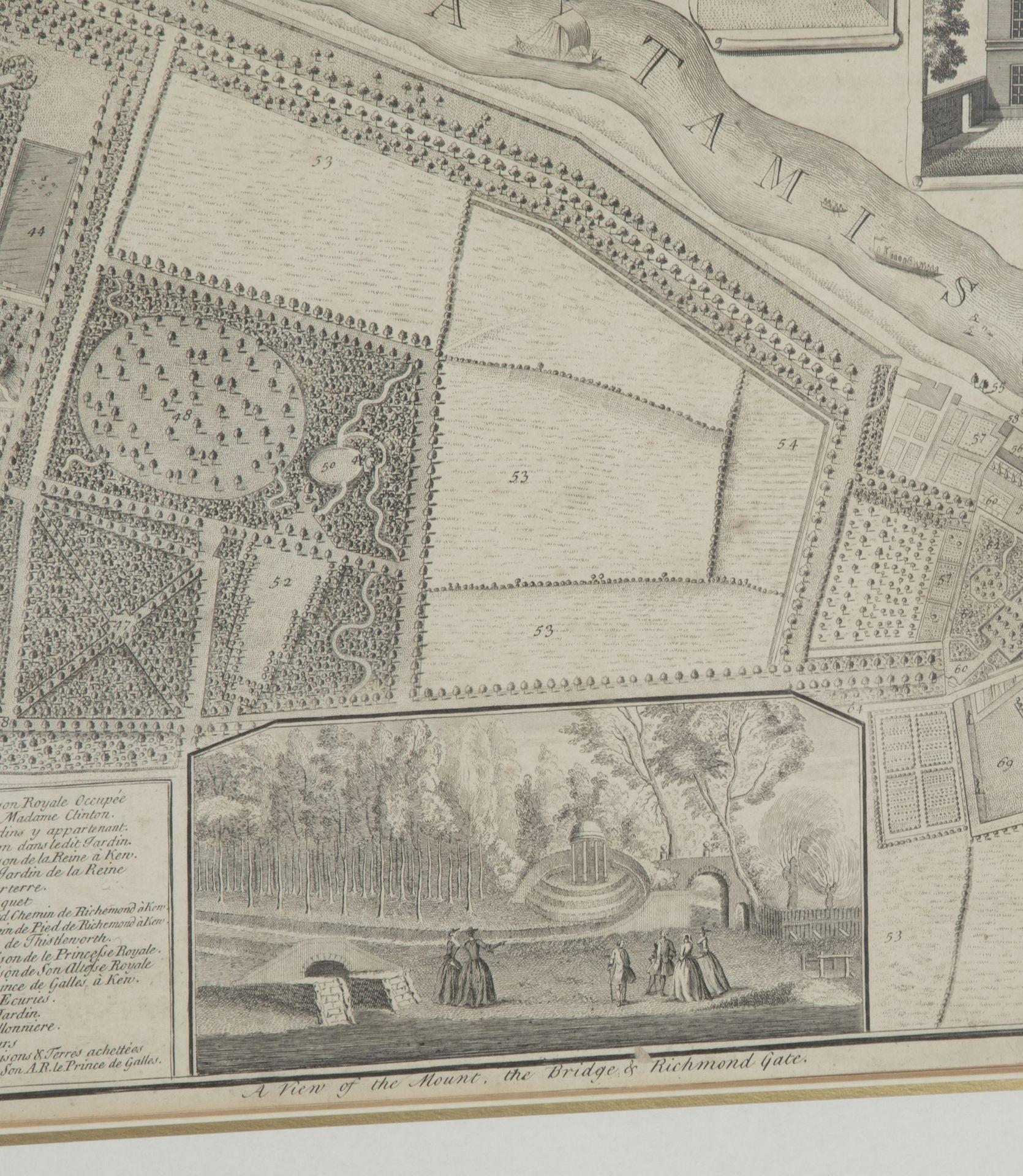 1748 Map of Richmond Upon Thames by John Roque in vendita 4