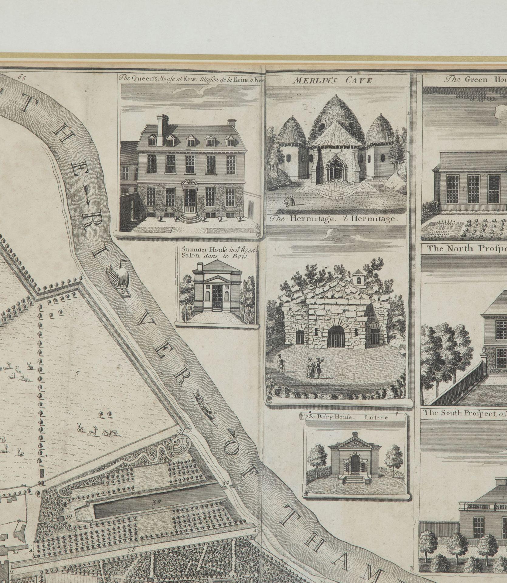 1748 Map of Richmond Upon Thames by John Roque in vendita 2