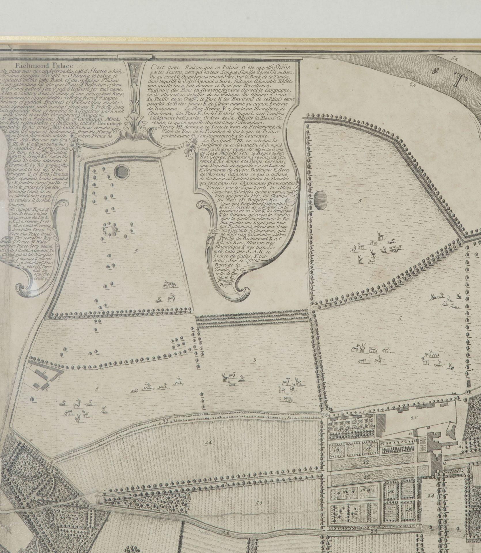 1748 Map of Richmond Upon Thames by John Roque in vendita 3