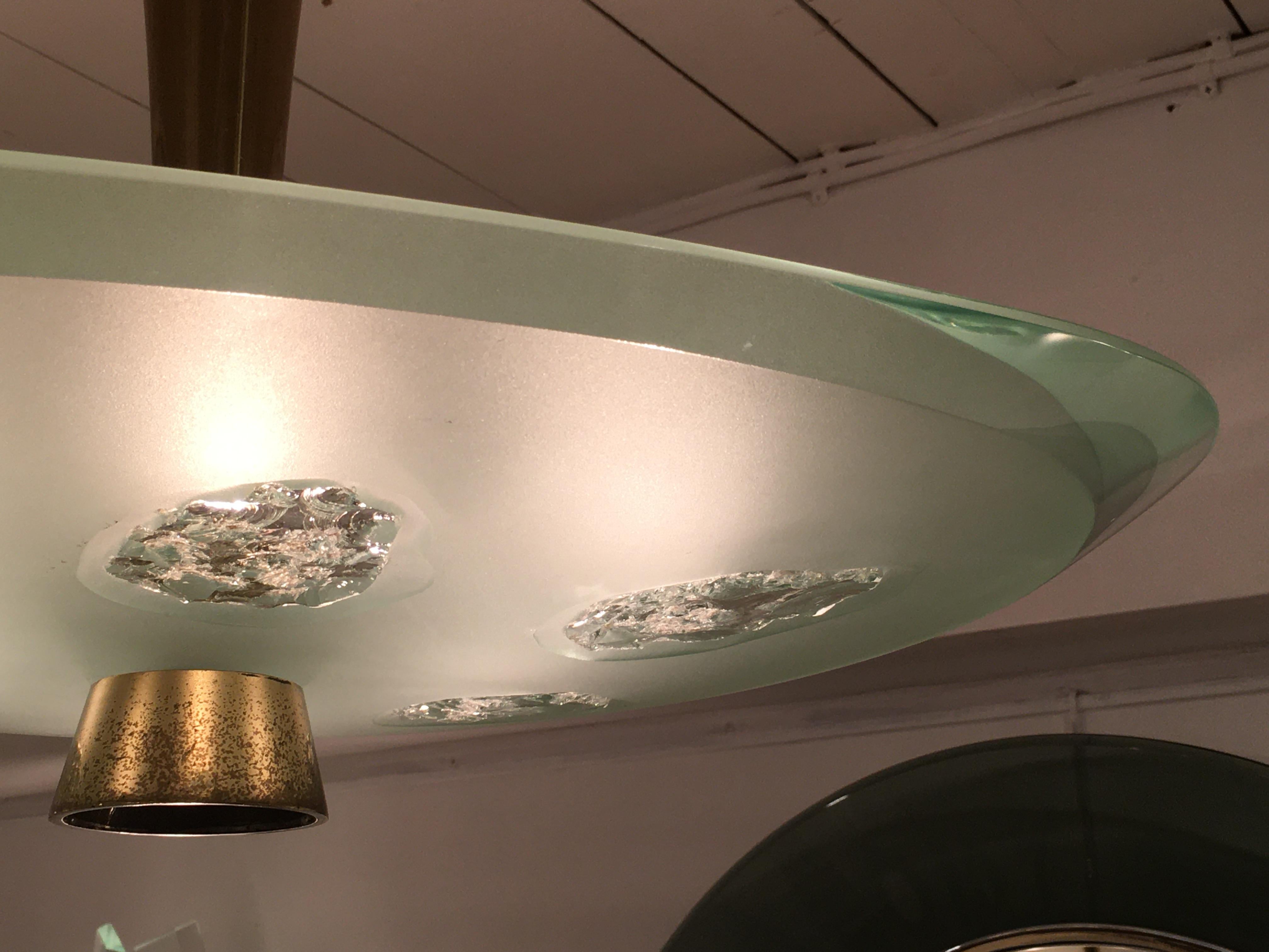 '1748' Model Ceiling Light by Max Ingrand and Dubé for Fontana Arte, Italy, 1957 For Sale 6