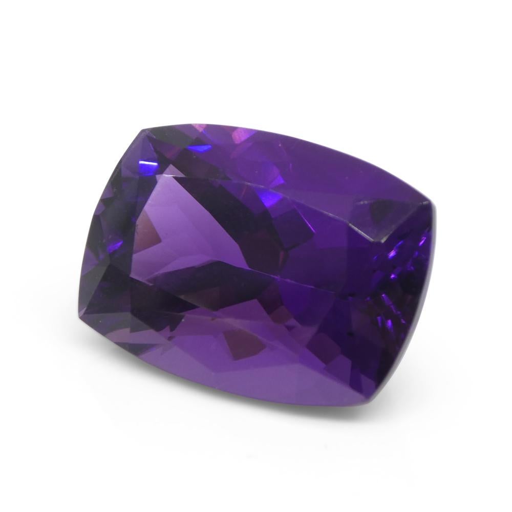 17.4ct Cushion Purple Amethyst from Uruguay For Sale 5