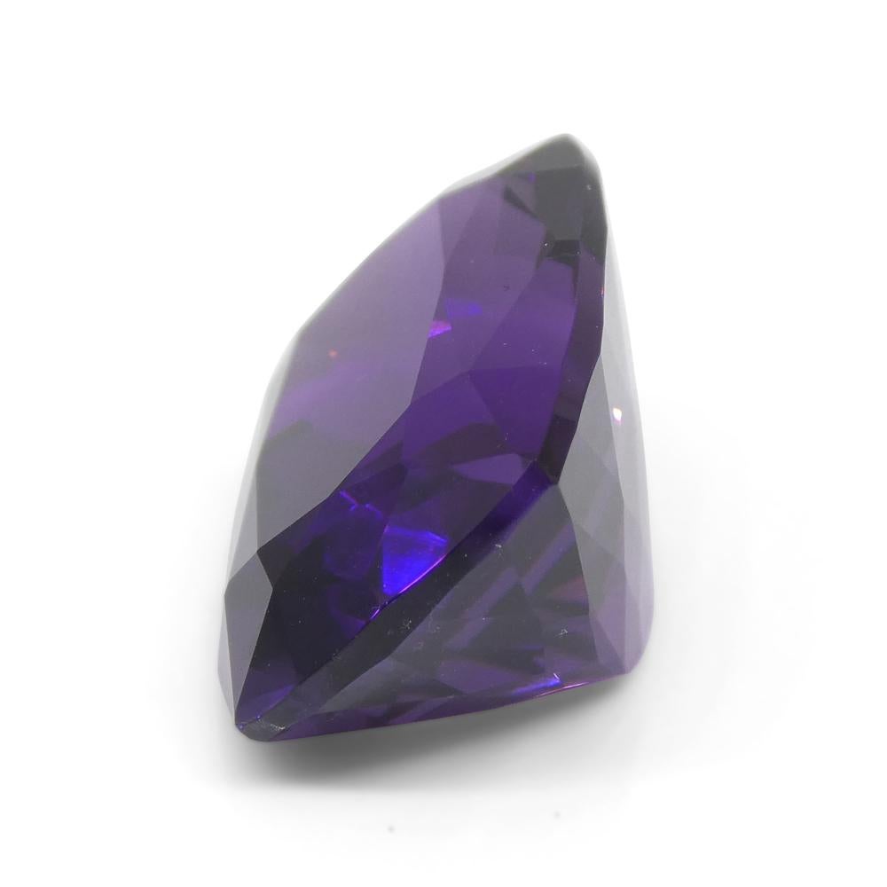 17.4ct Cushion Purple Amethyst from Uruguay For Sale 6