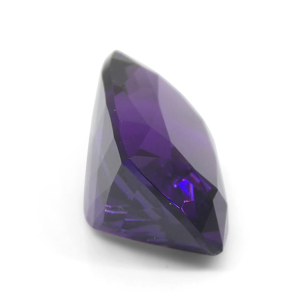 17.4ct Cushion Purple Amethyst from Uruguay For Sale 8