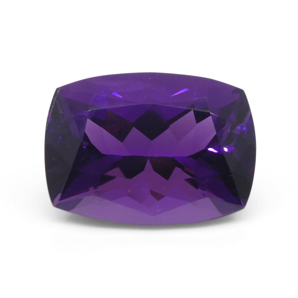 17.4ct Cushion Purple Amethyst from Uruguay For Sale 4