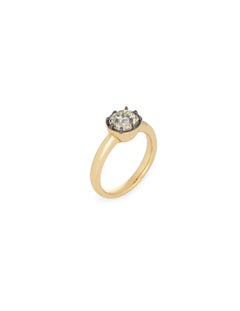1.74ct Old Mine Cushion Cut Diamond Ring
