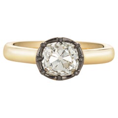 1,71ct Old Mine Cushion Cut Diamant Ring
