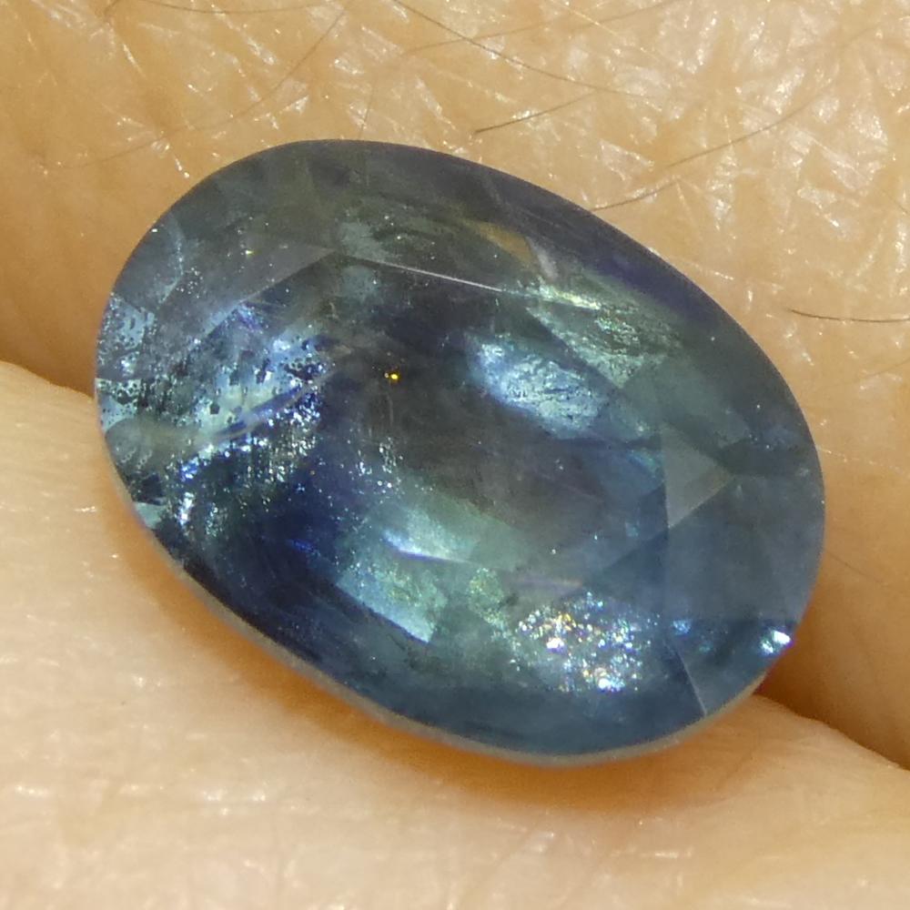 1,74ct Ovaler Blauer Saphir aus Ostafrika im Angebot 6
