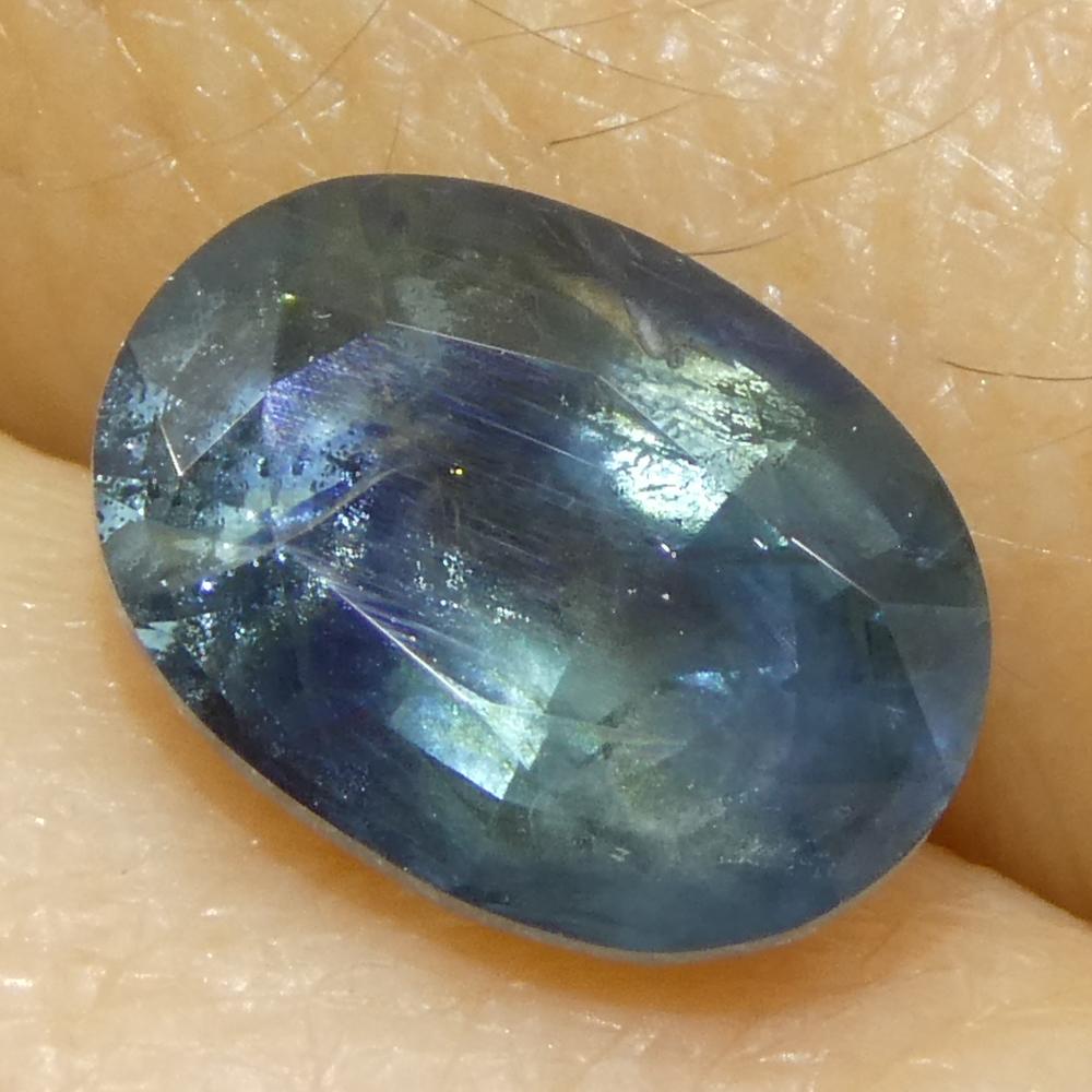 1,74ct Ovaler Blauer Saphir aus Ostafrika im Angebot 7