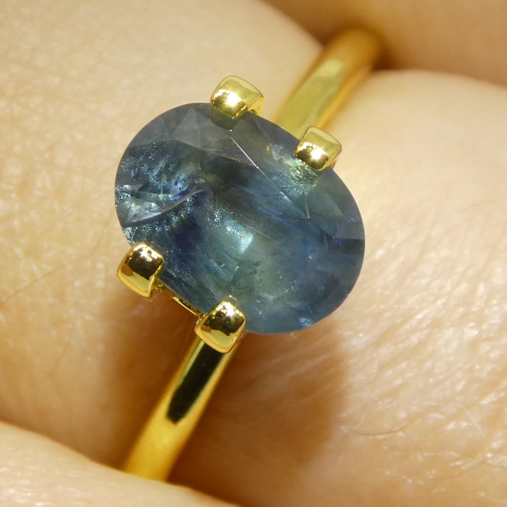 1,74ct Ovaler Blauer Saphir aus Ostafrika im Angebot 8