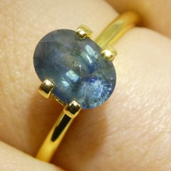1.74ct Oval Blue Sapphire from East Africa