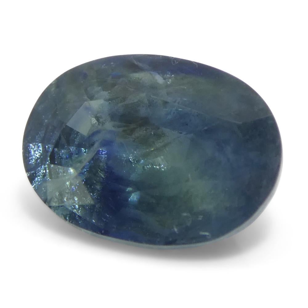 1,74ct Ovaler Blauer Saphir aus Ostafrika im Angebot 1