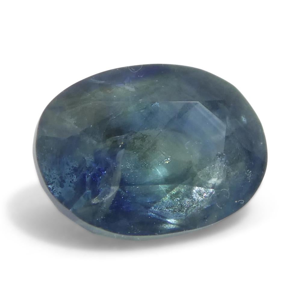 1,74ct Ovaler Blauer Saphir aus Ostafrika im Angebot 2