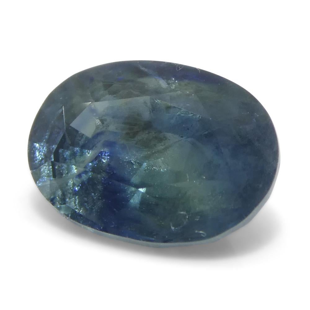 1,74ct Ovaler Blauer Saphir aus Ostafrika im Angebot 3