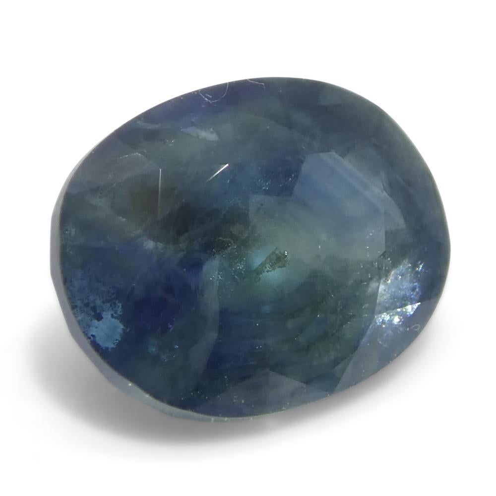 1,74ct Ovaler Blauer Saphir aus Ostafrika im Angebot 4