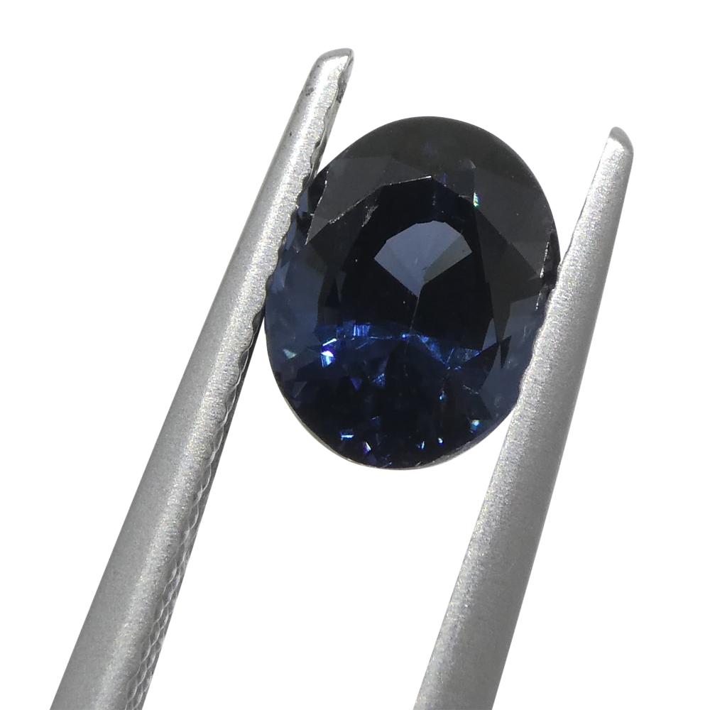 1.74 Karat ovaler blauer Spinell aus Birma im Angebot 7