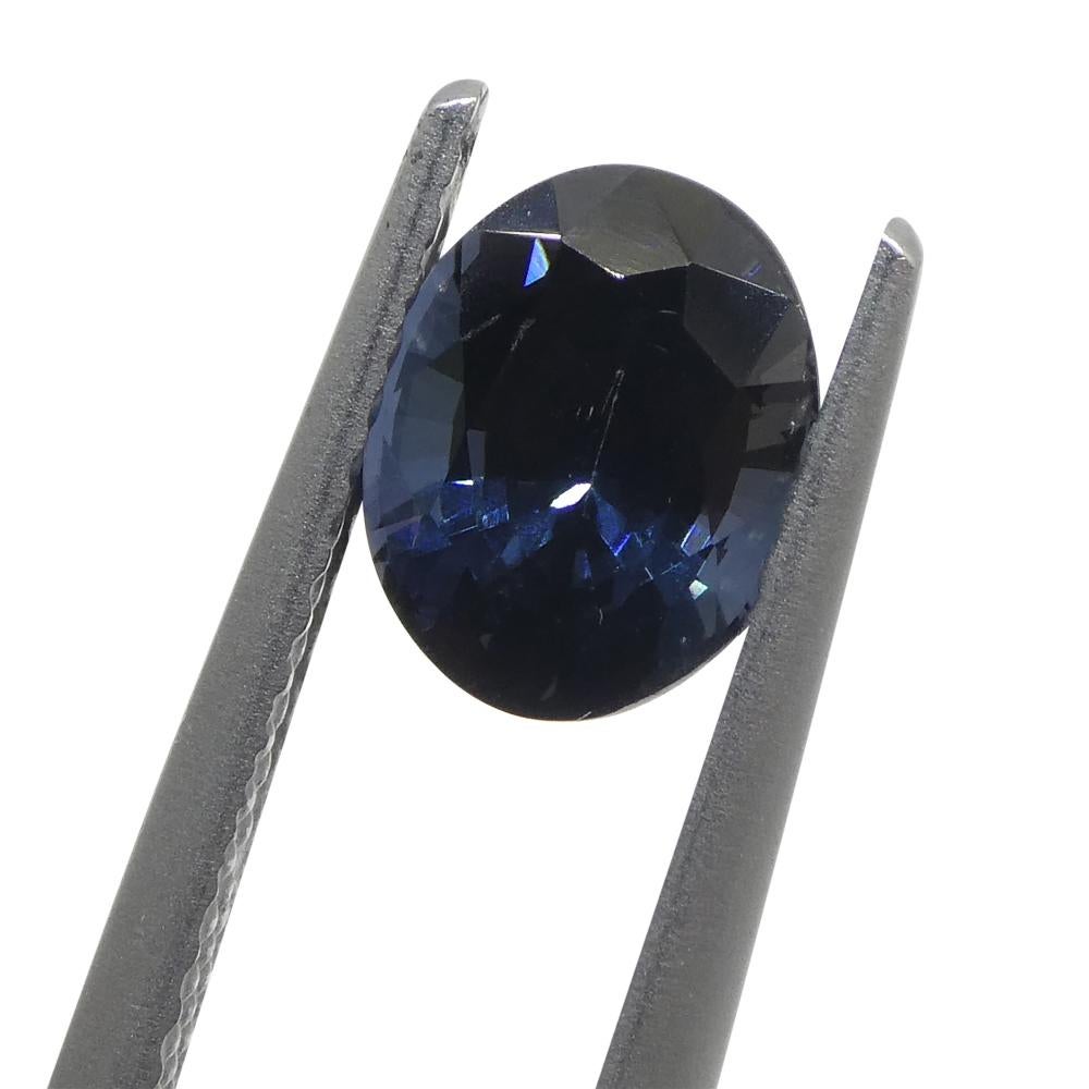 1.74 Karat ovaler blauer Spinell aus Birma im Zustand „Neu“ im Angebot in Toronto, Ontario