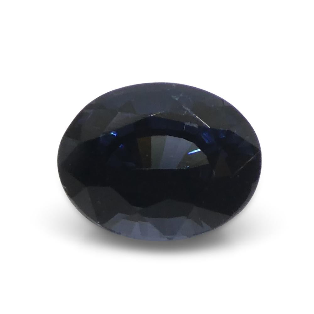 1.74 Karat ovaler blauer Spinell aus Birma für Damen oder Herren im Angebot