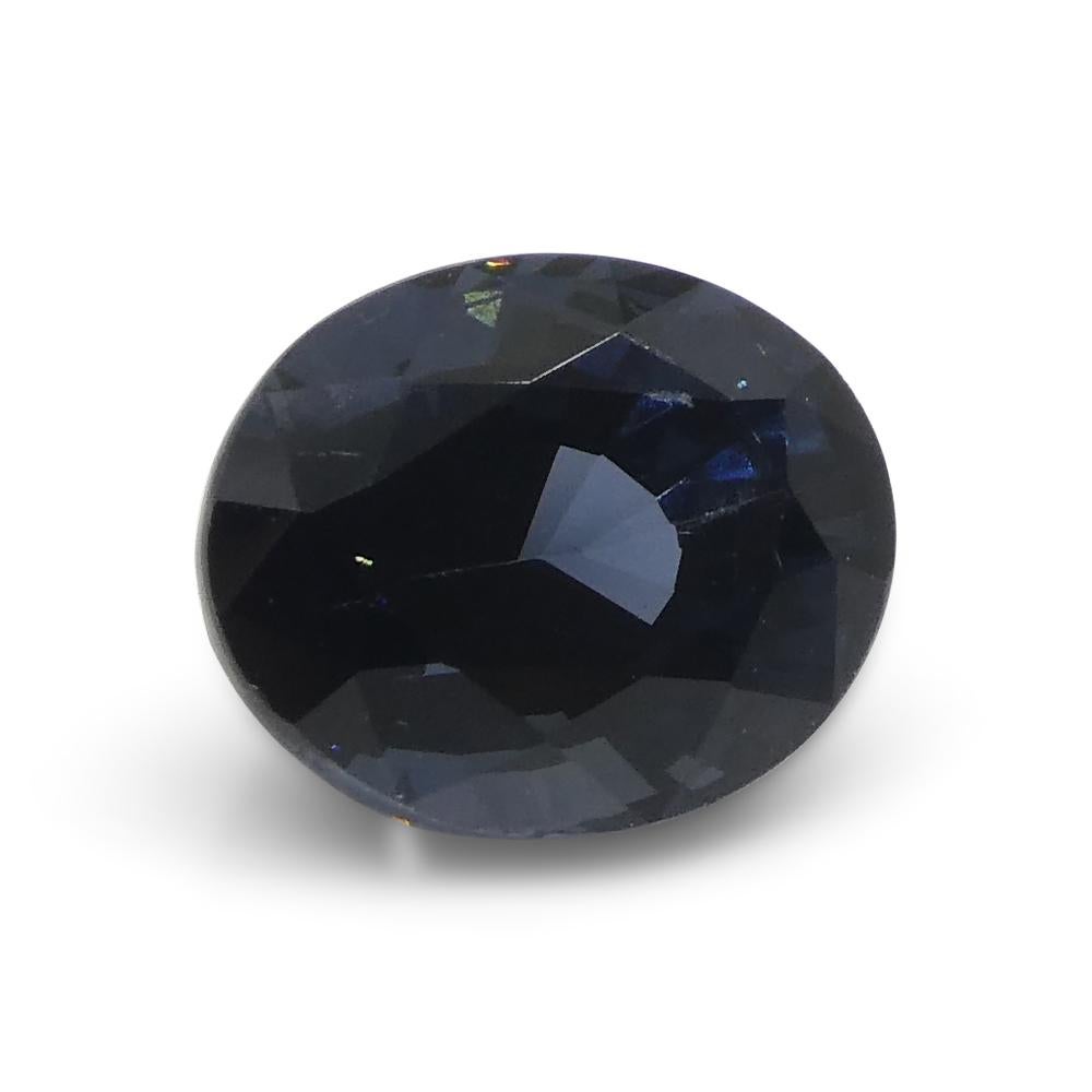 1.74 Karat ovaler blauer Spinell aus Birma im Angebot 2