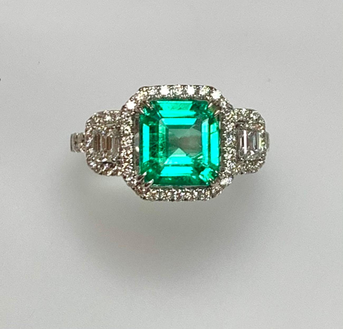 1.75 carat emerald cut diamond