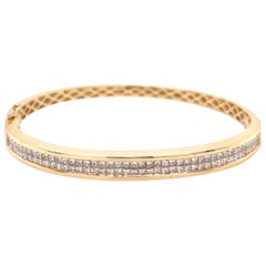 Pulsera brazalete de diamantes de 1,75 quilates