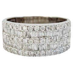 1,75 Karat natürlicher Diamant 14 Karat Weißgold Ring