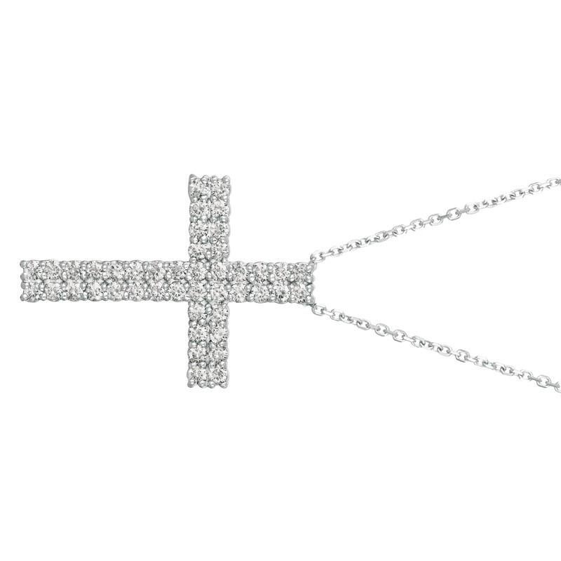
1.75 Carat Natural Diamond Cross Pendant Necklace 14K White Gold G SI 18'' chain

    100% Natural Diamonds, Not Enhanced in any way Round Cut Diamond Necklace  
    1.75CT
    G-H 
    SI  
    14K White Gold    Pave style  5.8 gram
    1 5/16