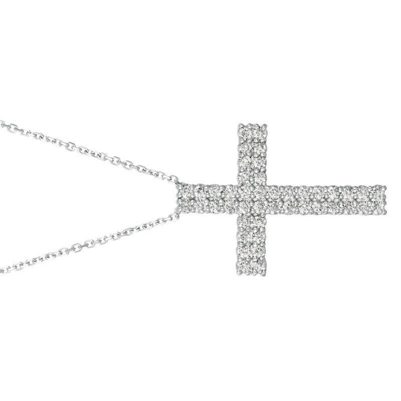 upside down cross diamond chain