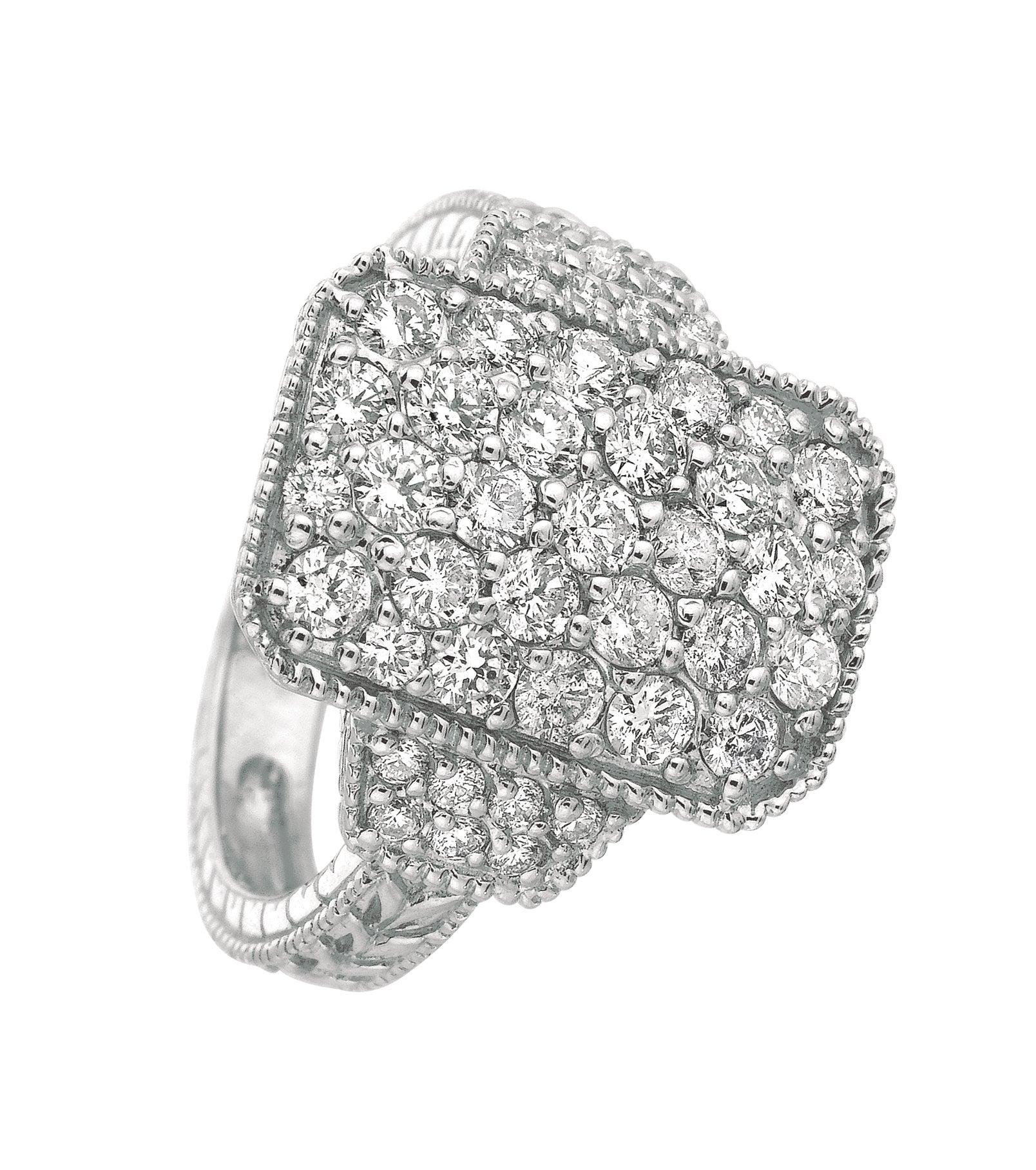 For Sale:  1.75 Carat Natural Diamond Ring G SI 14 Karat White Gold 3