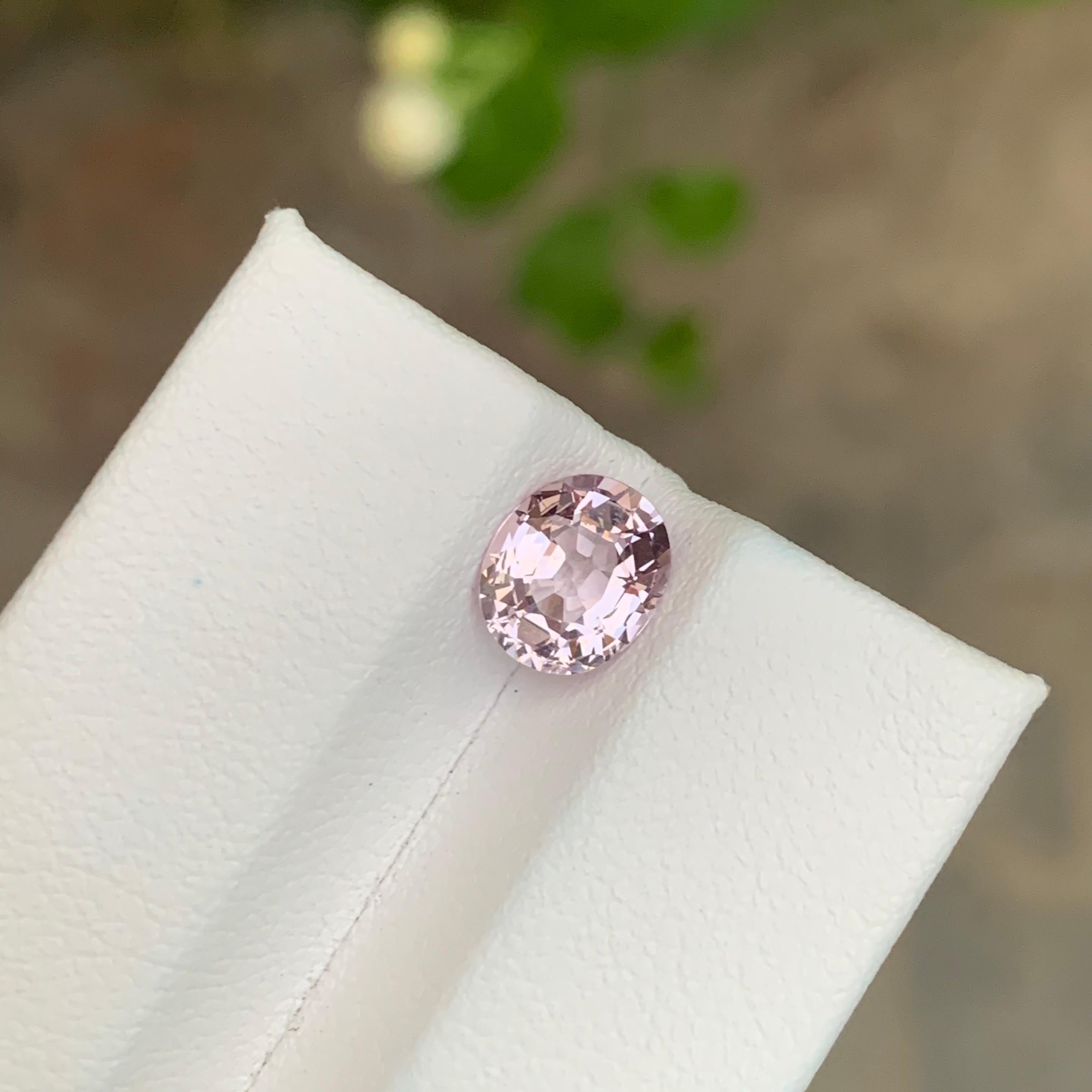 Faceted Light Pink Spinel

Weight : 1.75 Carat
Dimension : 7.8 x 6.6 x 4.2 Mm
Colour : Light Pink
Treatment: Non
Origin: Tanzania
Shape : Oval
Certificate: On Demand

Spinel is a captivating gemstone prized for its brilliant colors and exceptional