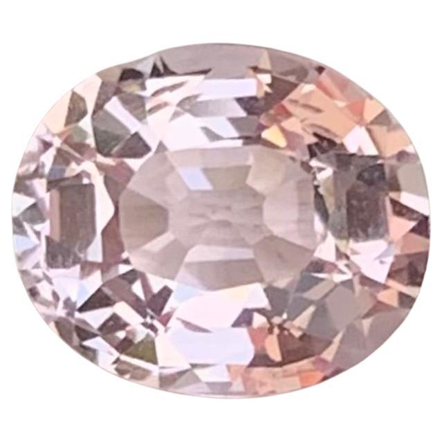 1.75 Carat Natural Loose Light Pink Spinel Oval Shape Gemstone For Sale