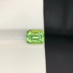 1.75 Carat Natural Loose Mint Green Tourmaline Cushion Cut Afghan Gemstone (pierre précieuse afghane)