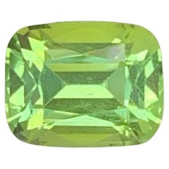1.75 Carat Natural Loose Mint Green Tourmaline Cushion Cut Afghan Gemstone
