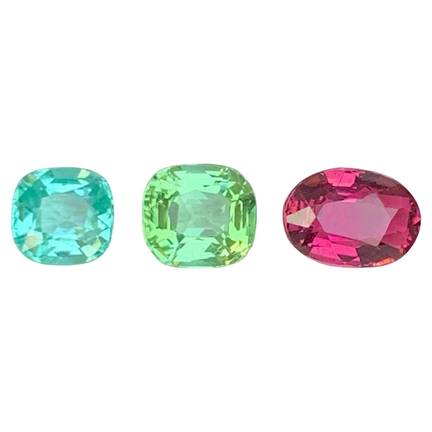 1,75 Karat Natürliche Lose Mix Farbe 3 Stück Turmalin Los Afghan Edelsteine