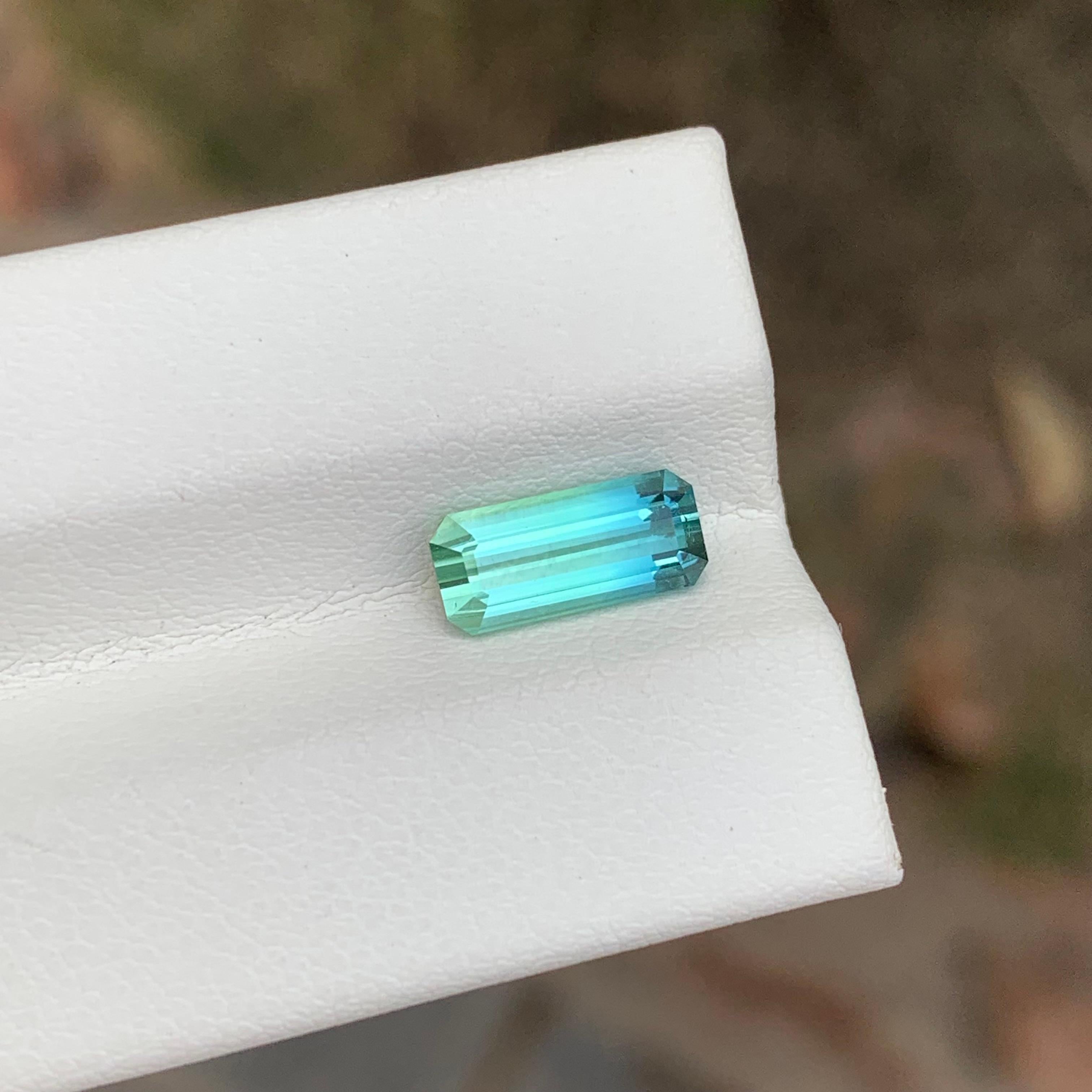 1.75 Karat natürlicher loser Parti Turmalin Smaragd Form Edelstein im Angebot 5