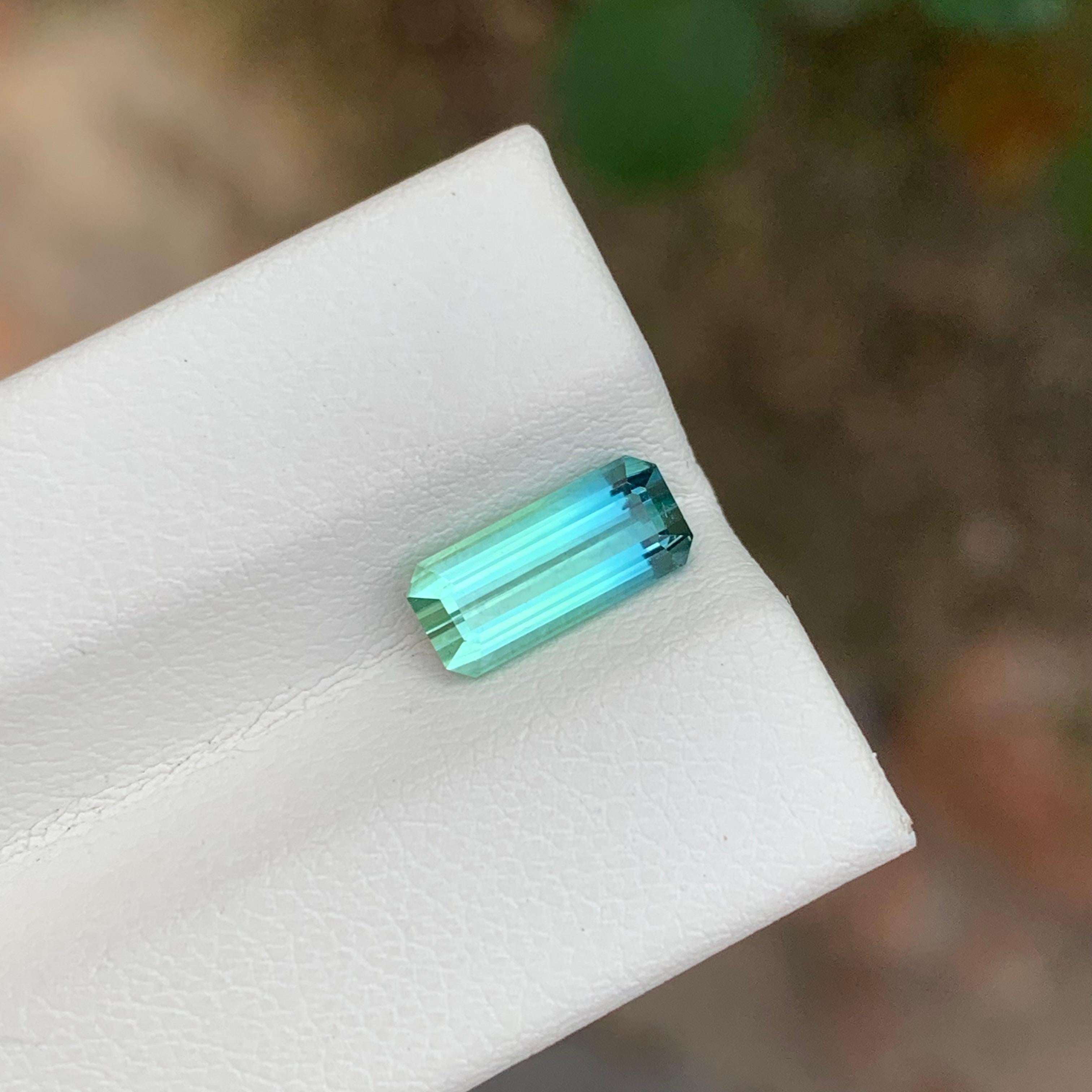 Facettierter Parti-Turmalin

Gewicht: 1,75 Karat
Abmessungen: 10,2 x 4,6 x 4 mm
Farbe: Mintgrün und Meerschaumblau
Behandlung: Nicht
Zertifikat: Auf Kundenwunsch
Die Form: Smaragd


Der Turmalin ist ein faszinierender Edelstein, der für seine