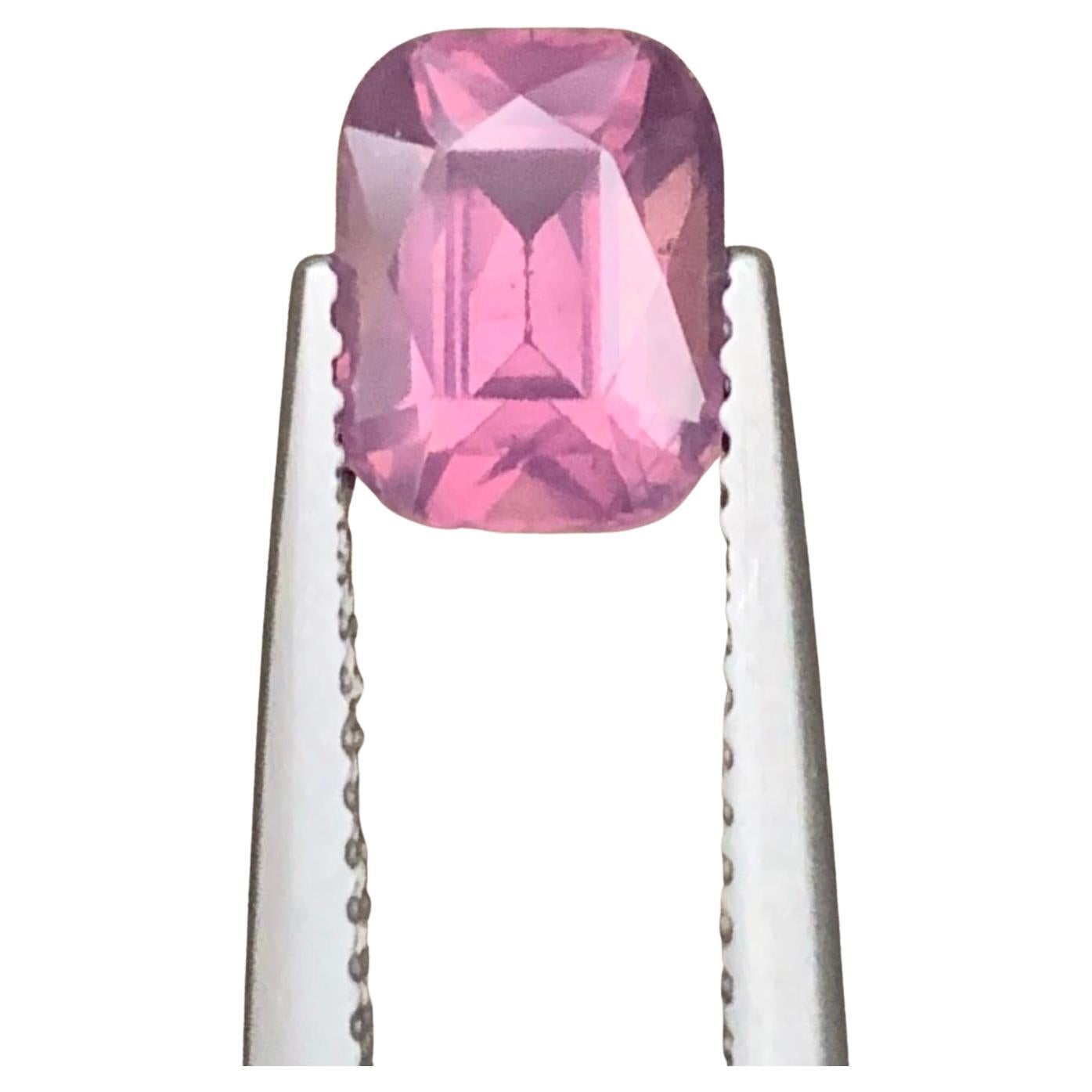 1.75 Carat Natural Loose Purplish Pink Spinel Cushion Shape From Tanzania For Sale